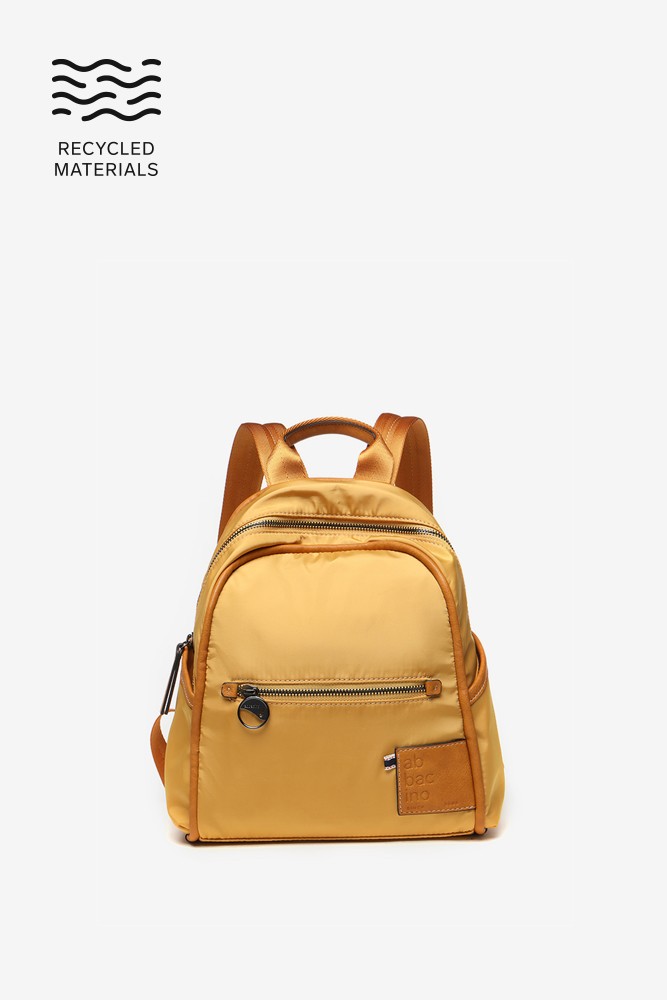 Abbacino Mochila De Mujer En Tejidos Reciclados ámbar