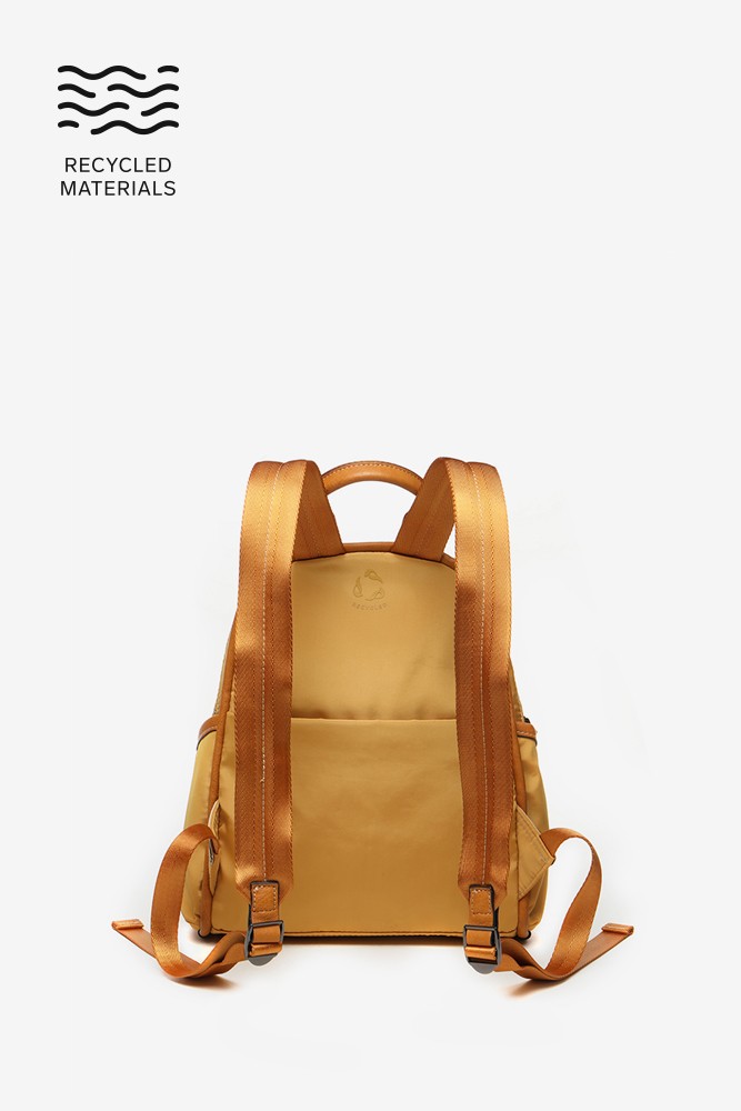 Abbacino Mochila De Mujer En Tejidos Reciclados ámbar