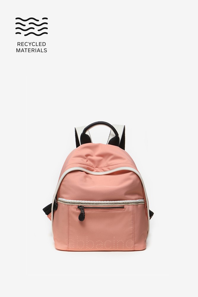 Abbacino Mochila De Mujer En Tejidos Reciclados Coral