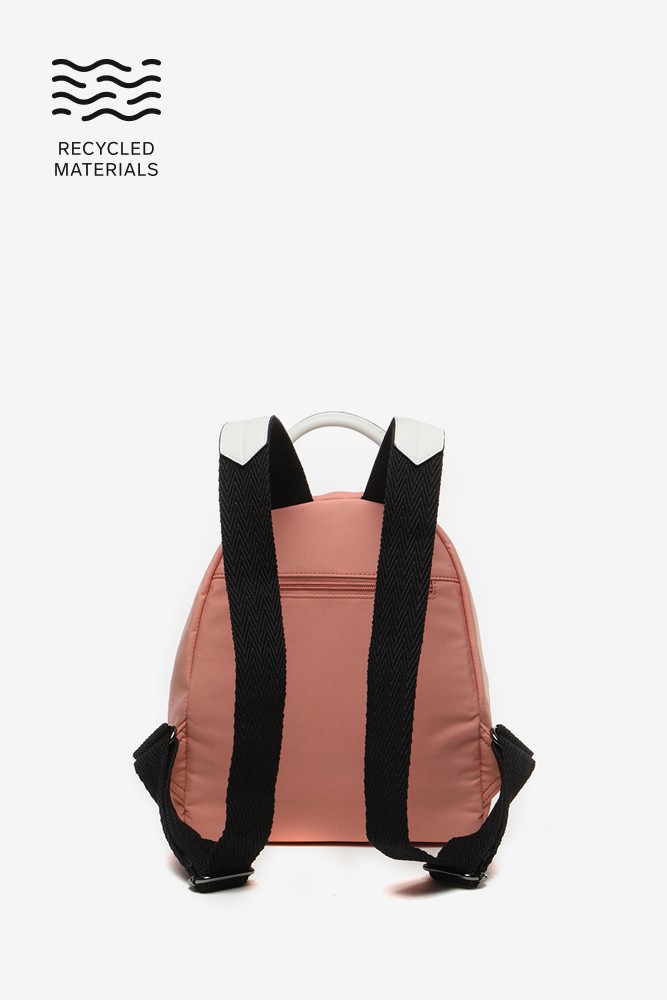 Abbacino Mochila De Mujer En Tejidos Reciclados Coral