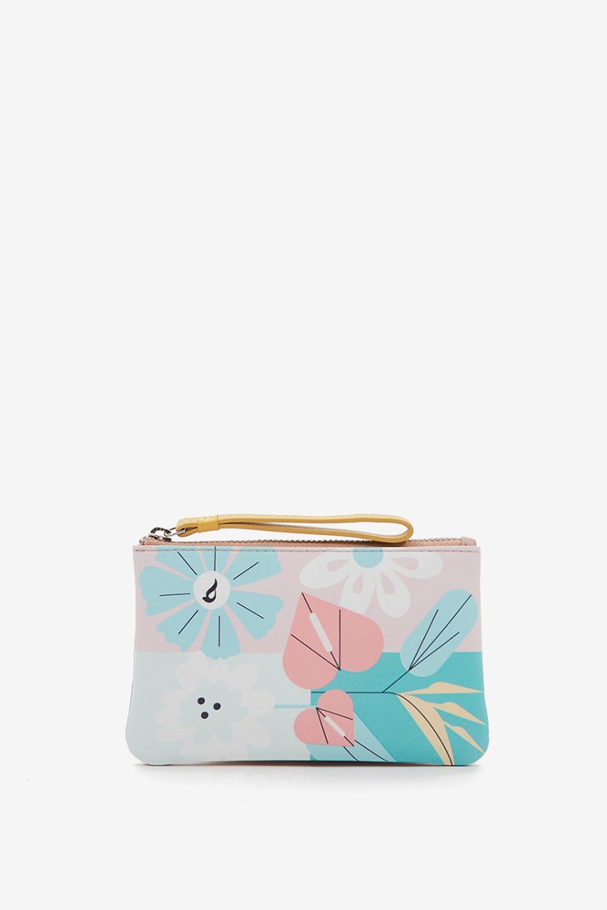 Abbacino Monedero De Mujer En Piel Con Print Floral