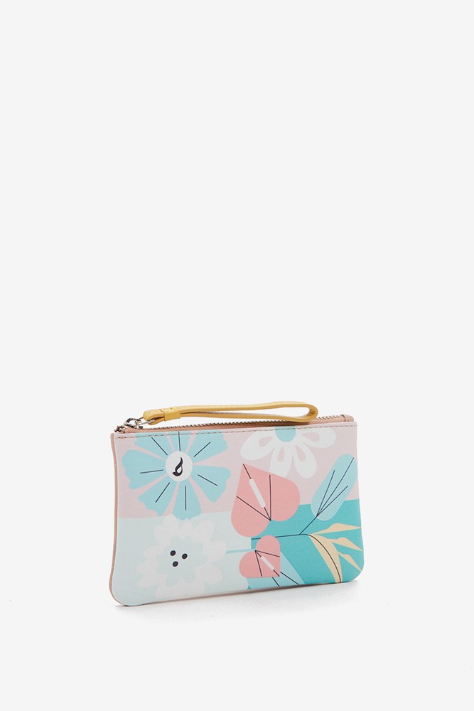 Abbacino Monedero de mujer en piel con print floral