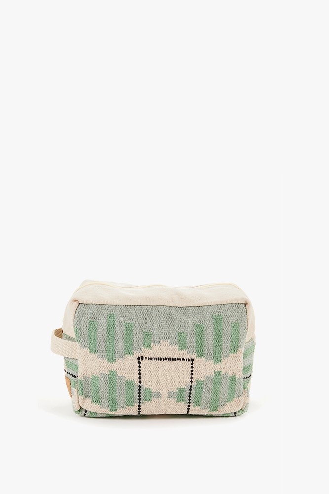 Abbacino Neceser De Mujer De Algodón Con Estampado Turquesa