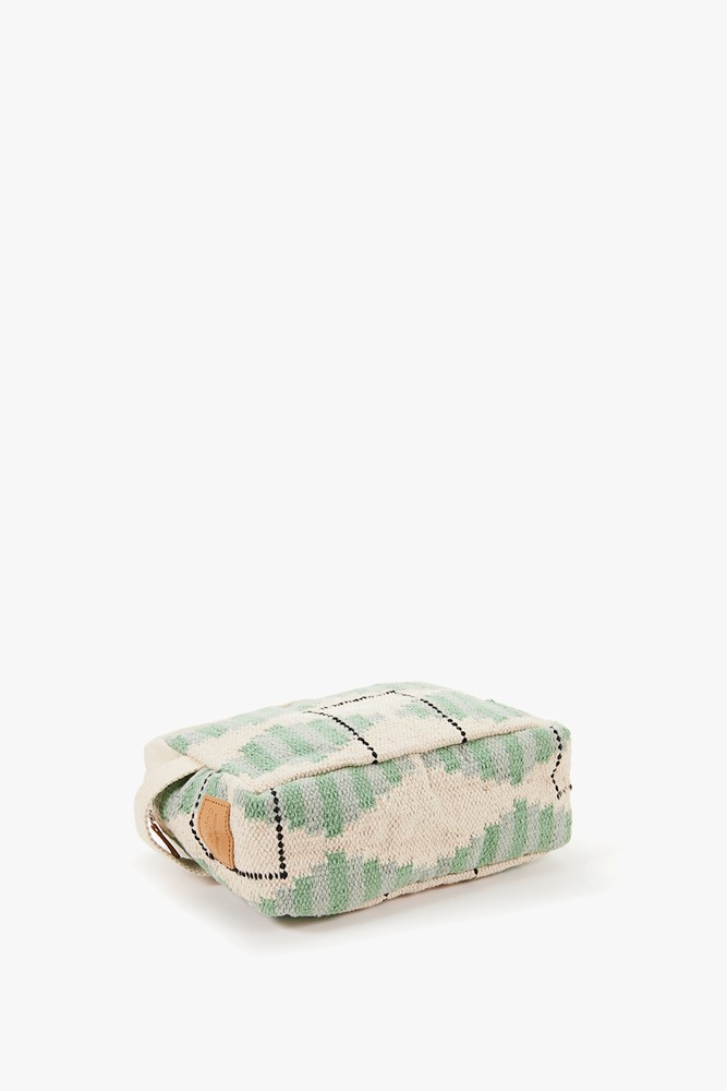 Abbacino Neceser De Mujer De Algodón Con Estampado Turquesa