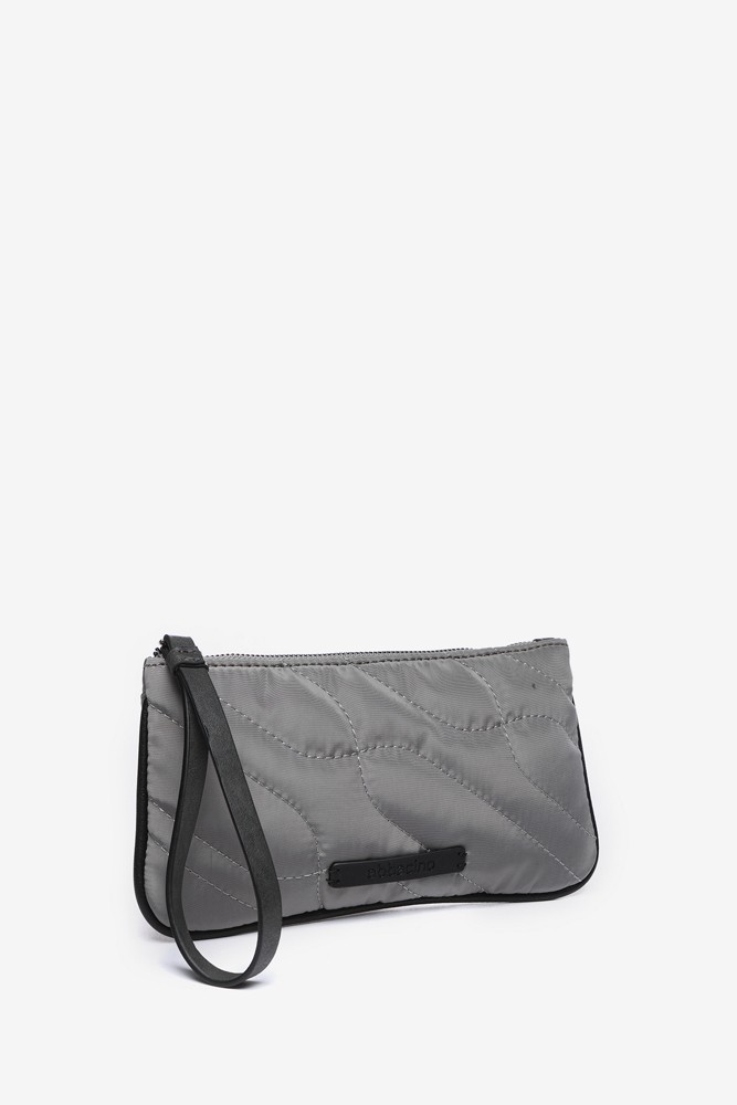 Abbacino Neceser en materiales reciclados y acolchados gris