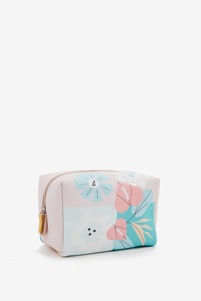 Abbacino Neceser grande de mujer en piel con print floral