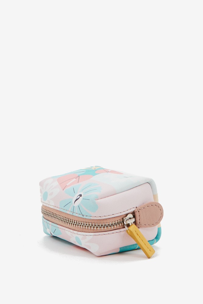 Abbacino Neceser Pequeño De Mujer En Piel Con Print Floral