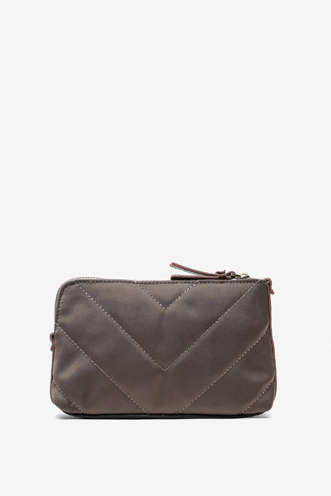 Abbacino Neceser Plano De Mujer De Fieltro En Marrón