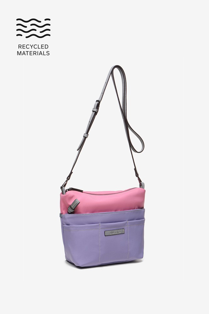 Abbacino Organizador para el bolso en materiales reciclados lavanda