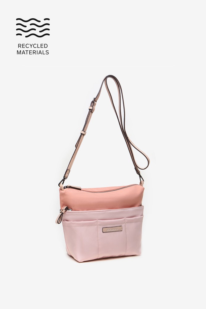 Abbacino Organizador para el bolso en materiales reciclados rosa