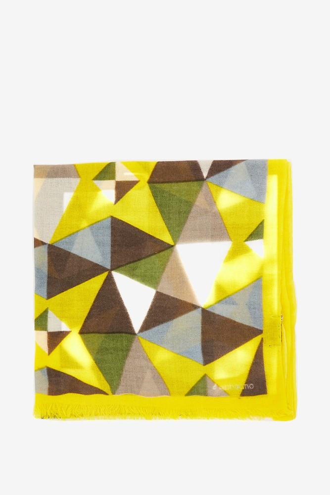 Abbacino Pañuelo De Lana Con Estampado Geométrico En ámbar