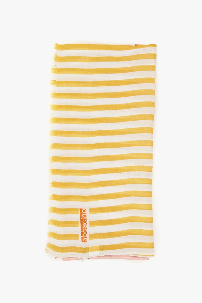 Abbacino Pañuelo De Mujer Con Estampado A Rayas En Amarillo