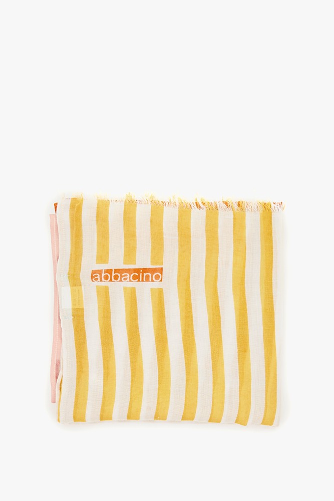 Abbacino Pañuelo De Mujer Con Estampado A Rayas En Amarillo
