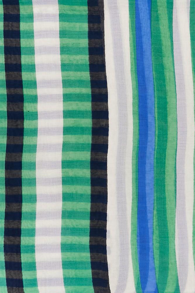 Abbacino Pañuelo De Mujer Con Estampado A Rayas En Turquesa