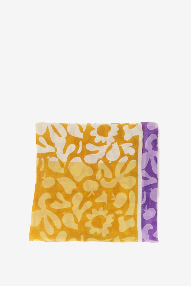 Abbacino Pañuelo De Mujer Con Estampado Animal Print En Amarillo