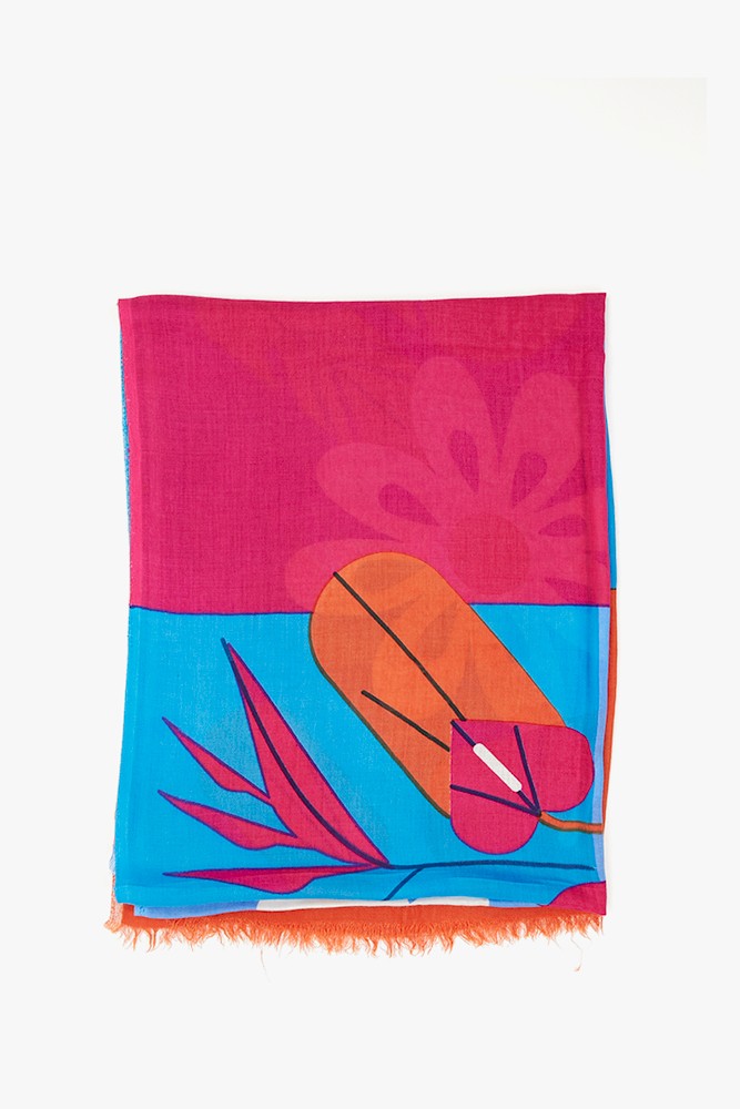 Abbacino Pañuelo De Mujer Con Estampado Floral En Azul