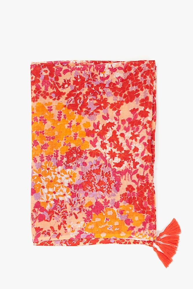 Abbacino Pañuelo De Mujer Con Estampado Floral Mini Rojo