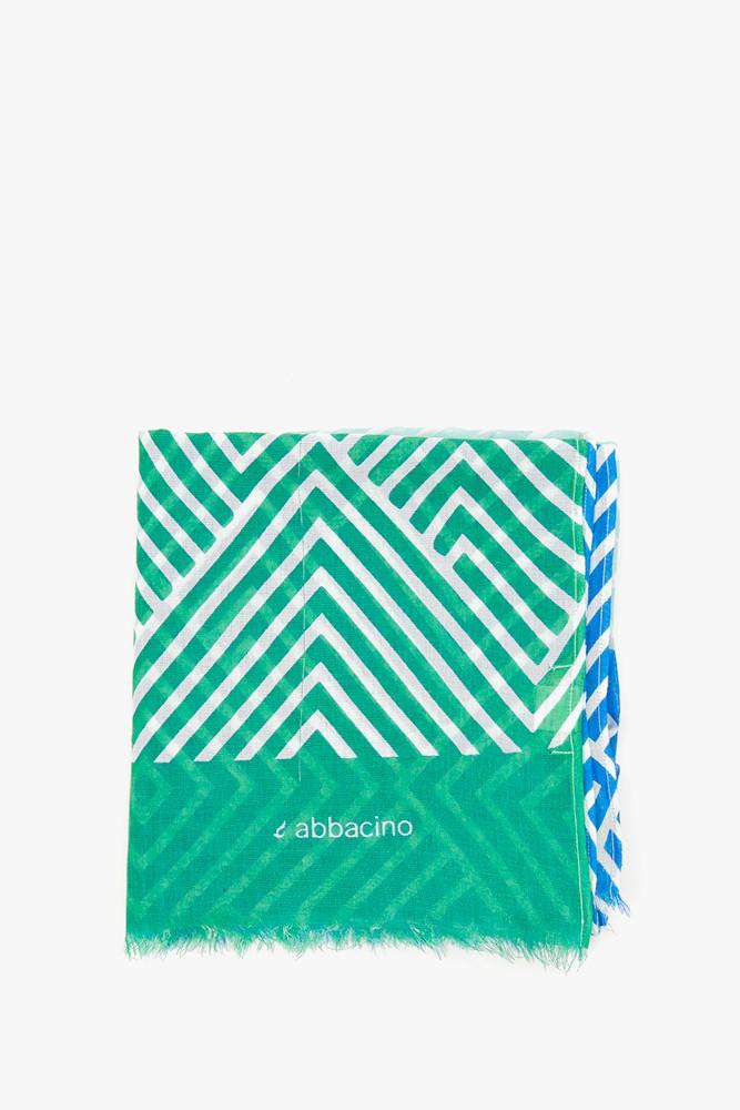 Abbacino Pañuelo De Mujer Con Estampado Geométrico En Turquesa