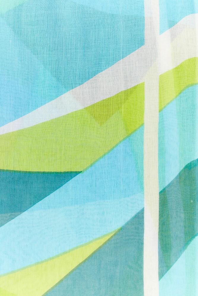 Abbacino Pañuelo De Mujer Con Estampado Geométrico En Turquesa