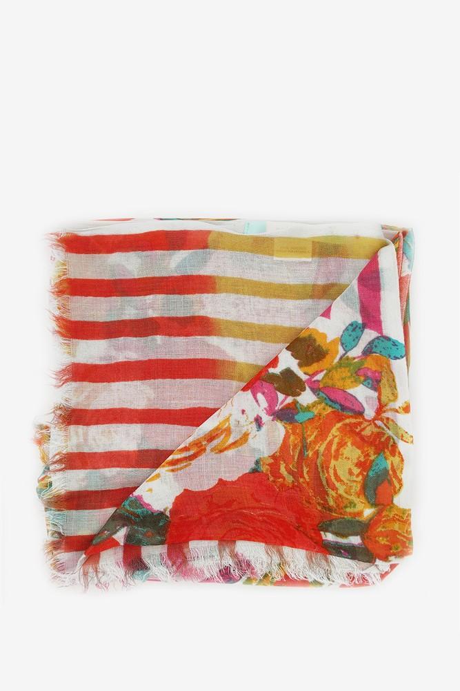 Abbacino Pañuelo De Mujer De Viscosa Con Print Floral En Rosa