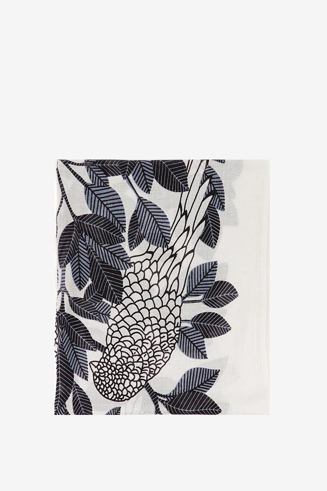 Abbacino Pañuelo De Viscosa Con Estampado Natural En Tonos Grises