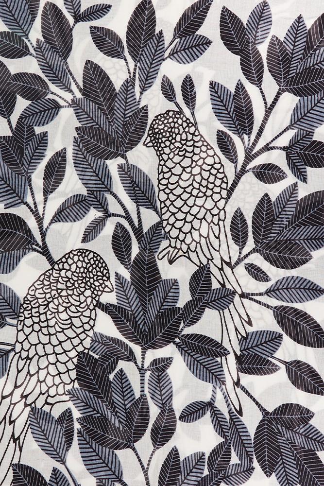 Abbacino Pañuelo De Viscosa Con Estampado Natural En Tonos Grises