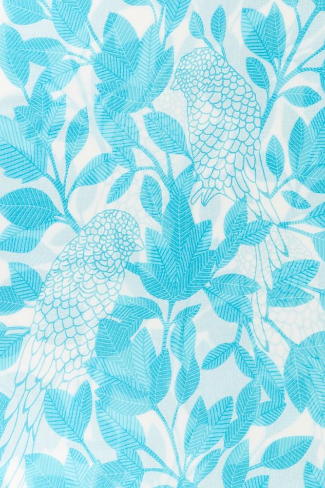 Abbacino Pañuelo De Viscosa Con Estampado Natural En Tonos Turquesa