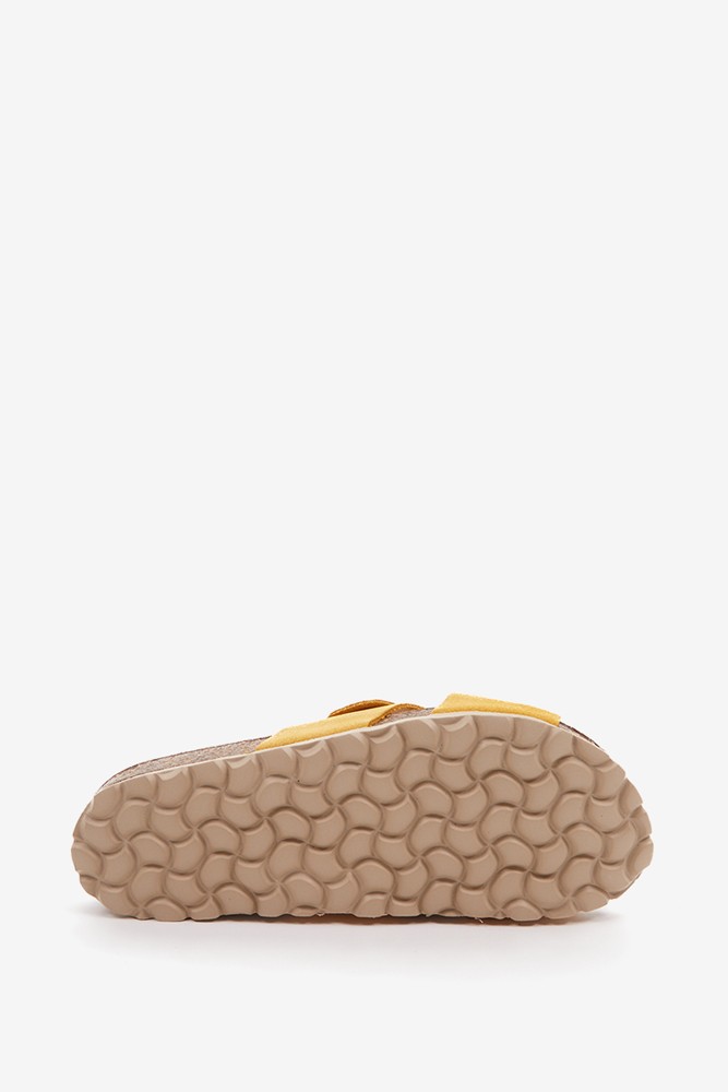 Abbacino Sandalia Plana Con Hebilla De Mujer En ámbar