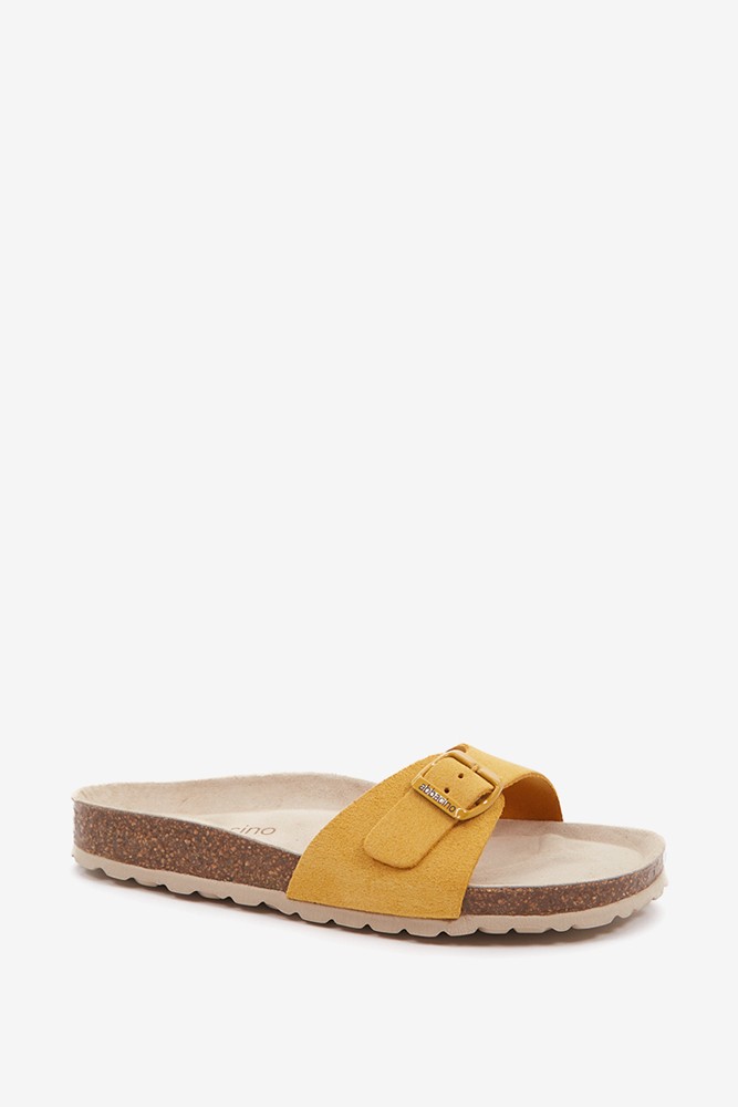 Abbacino Sandalia Plana Con Hebilla De Mujer En ámbar