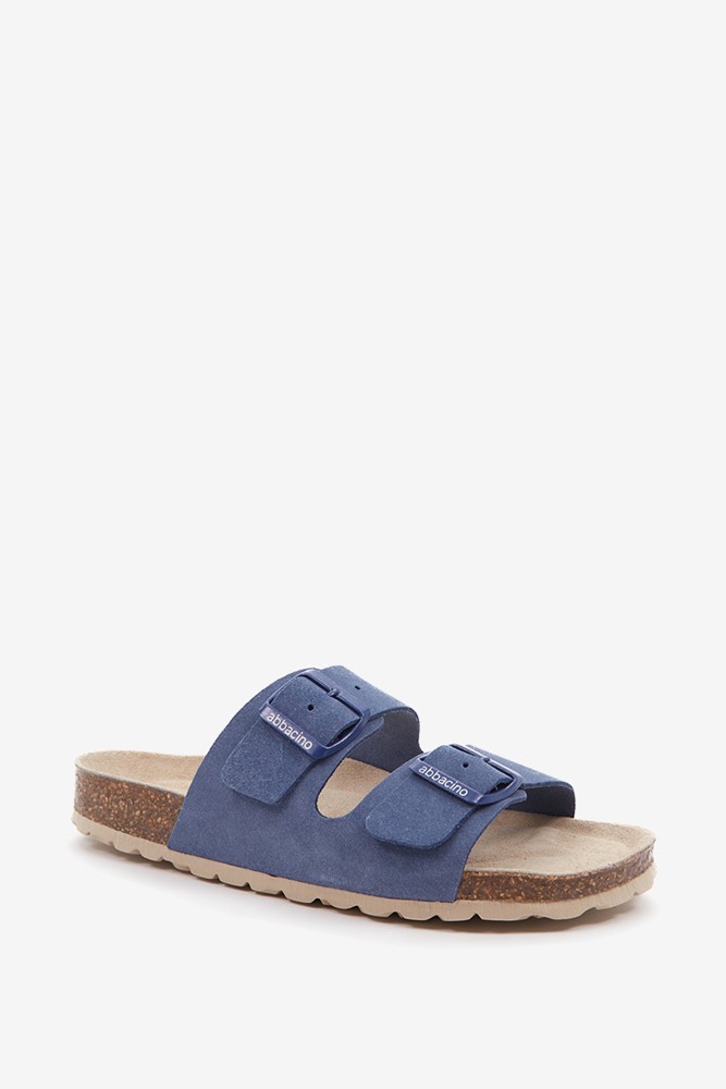 Abbacino Sandalia Plana De Mujer De Serraje En Azul