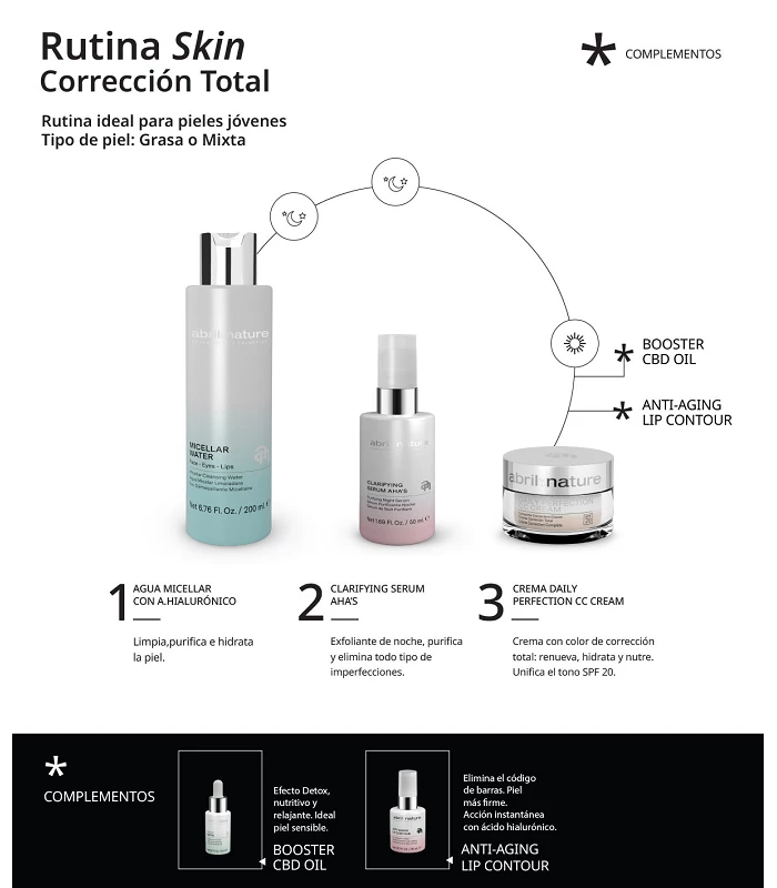 Abril Et Nature Crema Correctora Facial De Imperfecciones Y Anti-Arrugas SPF20 CC Cream