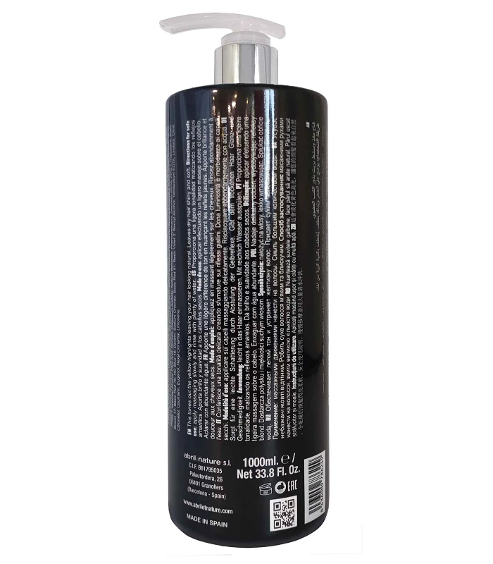 Abril Et Nature Mascarilla Black Carbón Especial Rubios Canas Decolorados 1.000ml