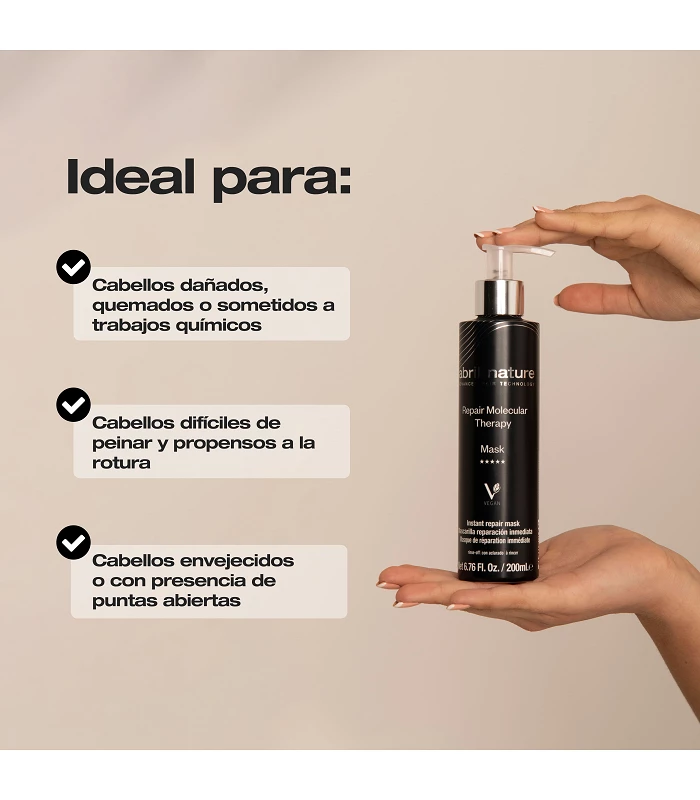 Abril Et Nature Mascarilla Reparadora Molecular Therapy Nutre Y Recupera La Fibra Capilar