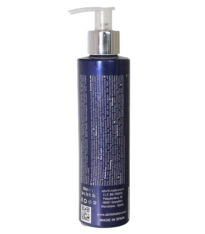 Abril Et Nature Mascarilla Violeta Platinum Para Cabellos Rubios Y Canas