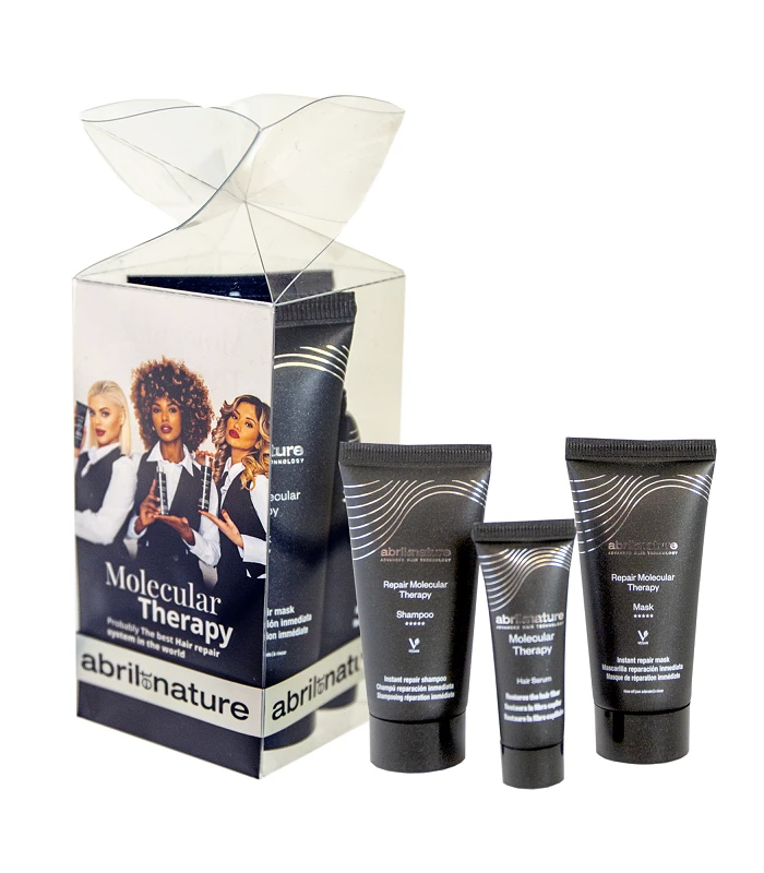 Abril et nature Mini Pack Molecular Therapy restauración y reparación inmediata del cabello