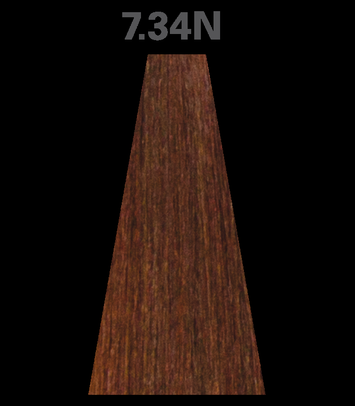 Abril et nature NatureColor Plex. Tinte Permanente sin PPD Nº7.34N Rubio Dorado Cobrizo