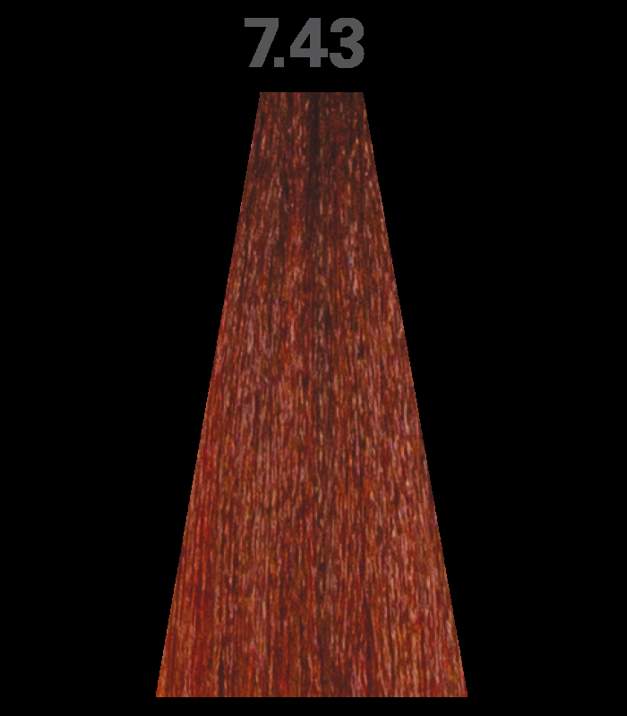 Abril et nature NatureColor Plex. Tinte Permanente sin PPD Nº7.43 Cobrizo Intenso Dorado