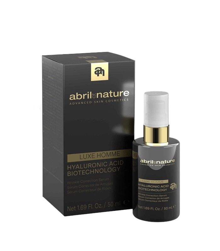 Abril et nature Sérum Reafirmante Corrector de Arrugas Inmediato con Ácido Hialurónico para Hombre