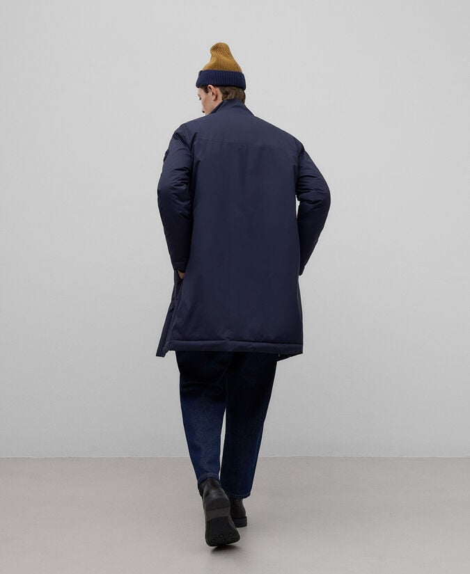 Adolfo Dominguez Abrigo Acolchado Azul Marino Hombre