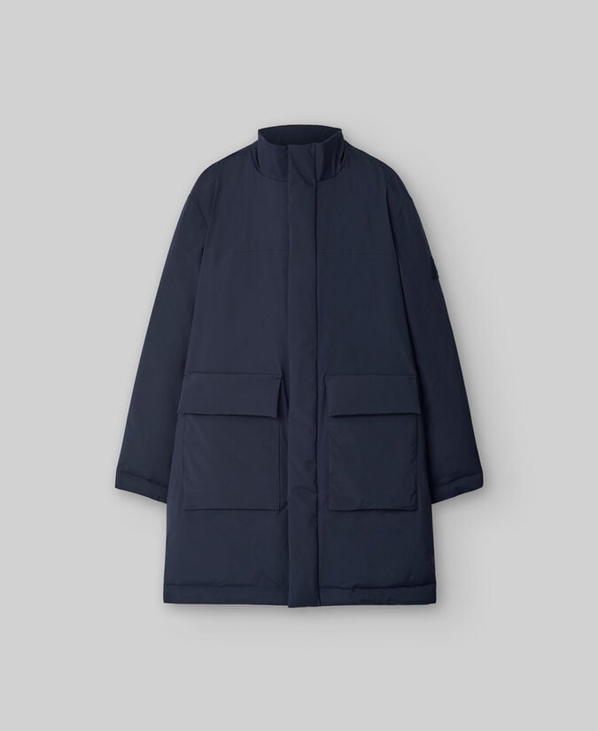 Adolfo Dominguez Abrigo Acolchado Azul Marino Hombre