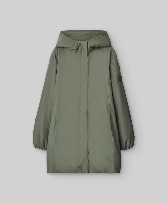 Adolfo Dominguez Abrigo Acolchado Con Capucha Mujer