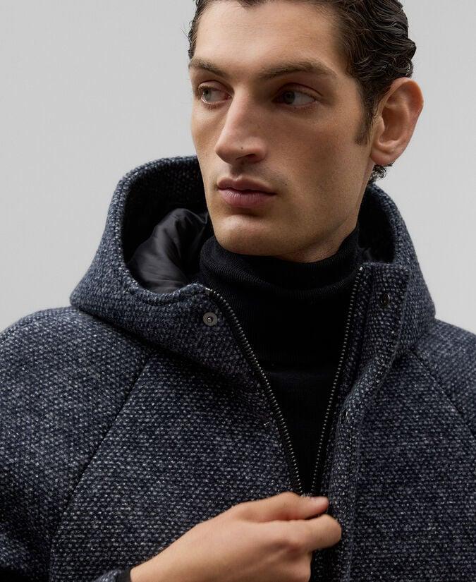 Adolfo Dominguez Abrigo Neopreno Con Capucha Hombre