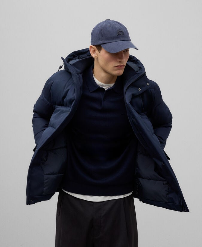 Adolfo Dominguez Abrigo Corto Acolchado Hombre