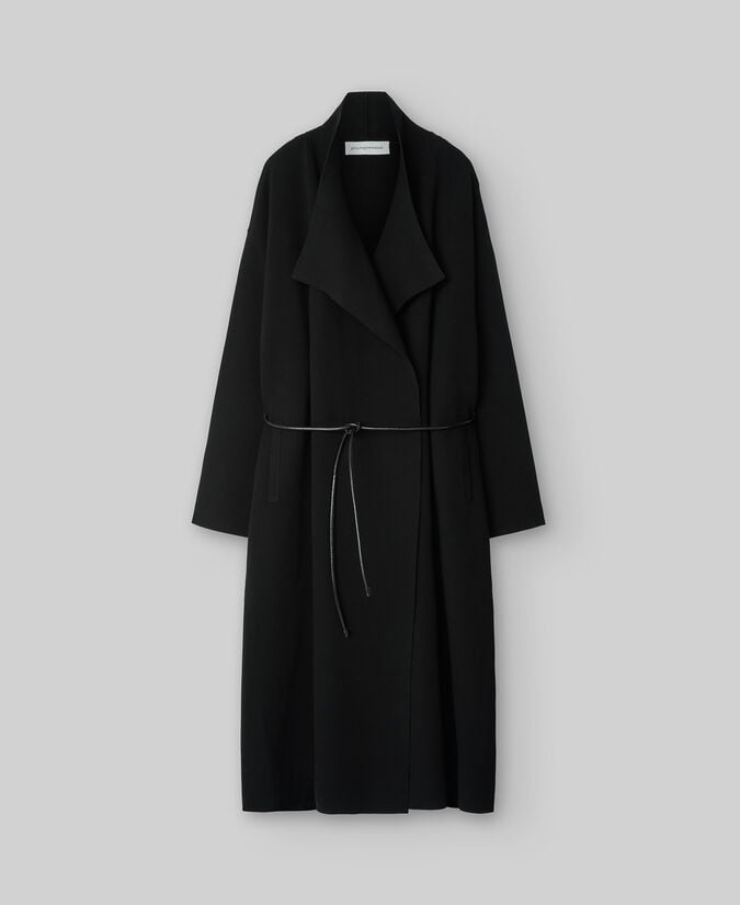 Adolfo Dominguez Abrigo Punto Negro Mujer