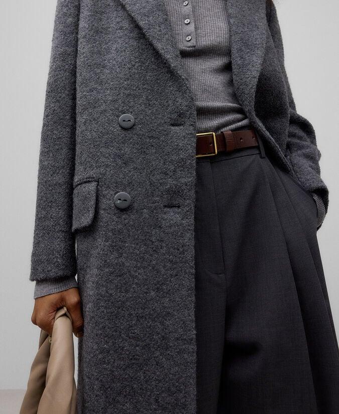 Adolfo Dominguez Abrigo Sastre Mezcla Lana Mujer