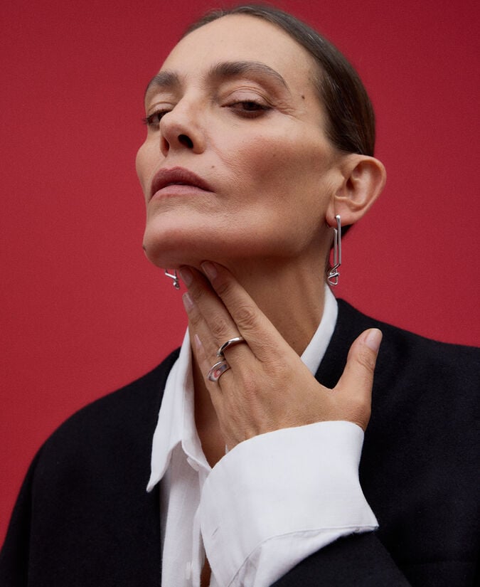 Adolfo Dominguez Anillo Circular Aplanado Mujer