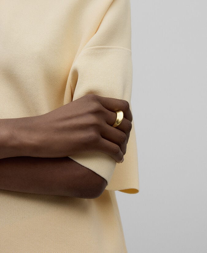 Adolfo Dominguez Anillo Circular Aplanado Mujer