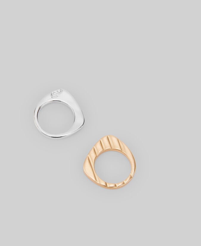 Adolfo dominguez Anillos combinados bicolor mujer