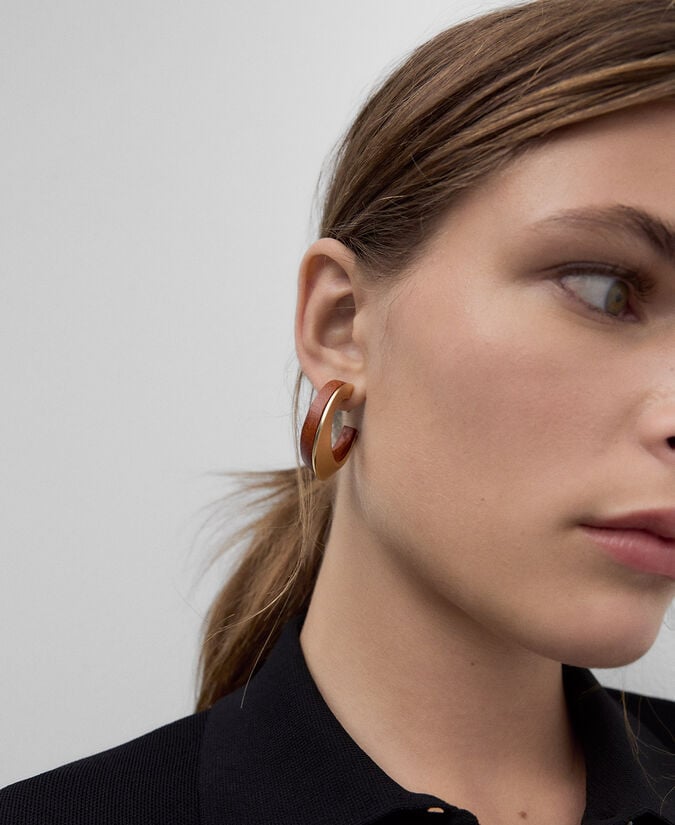 Adolfo Dominguez Aros Madera Y Metal Mujer