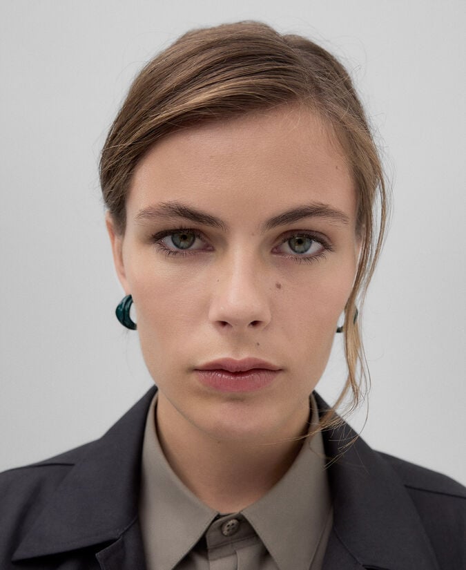 Adolfo Dominguez Aros Metálicos Tubulares Mujer